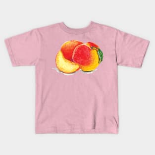 Watercolor Peaches Kids T-Shirt